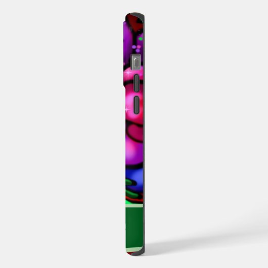 Graffiti Style Flowers & Ladybug Personalized iPhone Hoesje (Linkerkant)