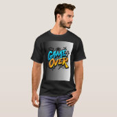 Graffiti Style Game Over Illustration friends gift T-shirt (Voorkant volledig)