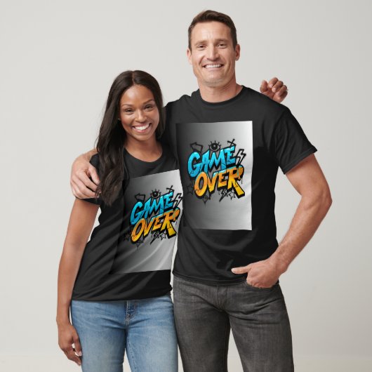 Graffiti Style Game Over Illustration friends gift T-shirt (Unisex)