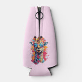 Graffiti Style Giraffe Portrait-58567 Flesjeskoeler (Achterkant)