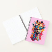 Graffiti Style Giraffe Portrait-58567 Notitieboek (Binnen)