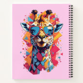 Graffiti Style Giraffe Portrait-58567 Notitieboek (Achterkant)