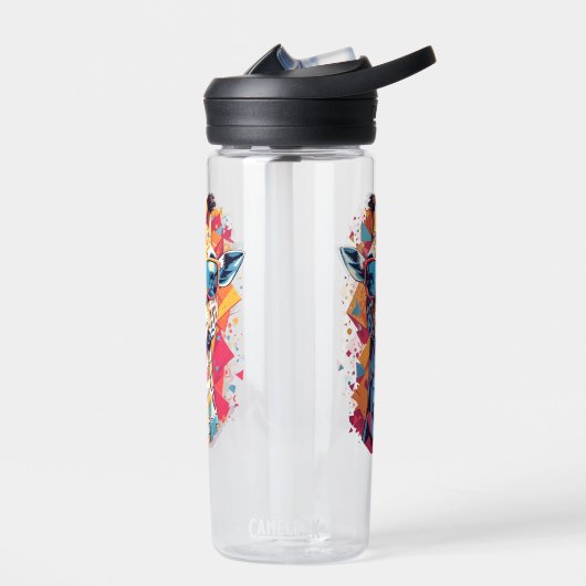 Graffiti Style Giraffe Portrait-58567 Waterfles (Links)