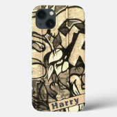 Graffiti Style Hoesje-Mate iPhone Case (Achterkant)