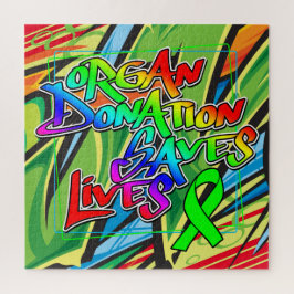 Graffiti Style Organ Donatie Bewustheid Legpuzzel