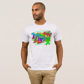 Graffiti Style Organ Donation Awareness T-Shirt (Voorkant volledig)