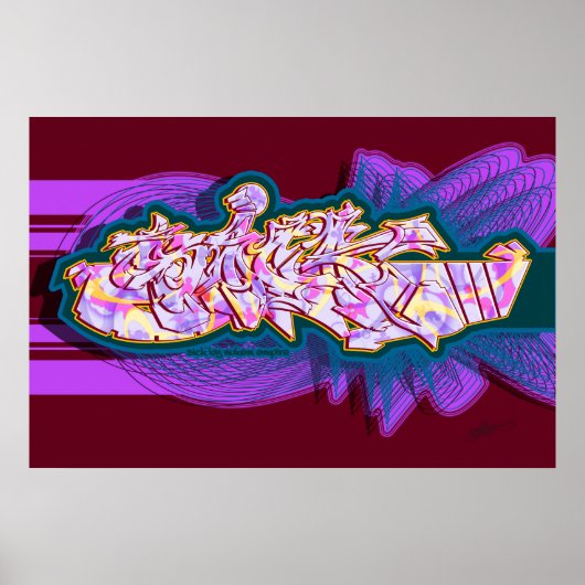 Graffiti-Style SICK Poster (Voorkant)