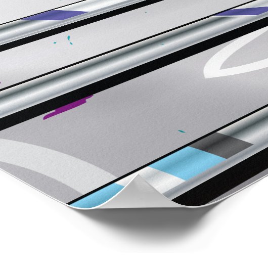 Graffiti Subway Train Poster (Hoek)