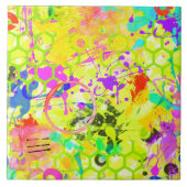 Graffiti Summer Abstract 1 Tegeltje (Voorkant)