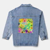 Graffiti Summer Abstract 2 Denim Jacket (Achterkant)