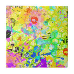 Graffiti Summer Abstract 2 Tegeltje