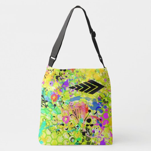 Graffiti Summer Crossbody Tas (Achterkant)