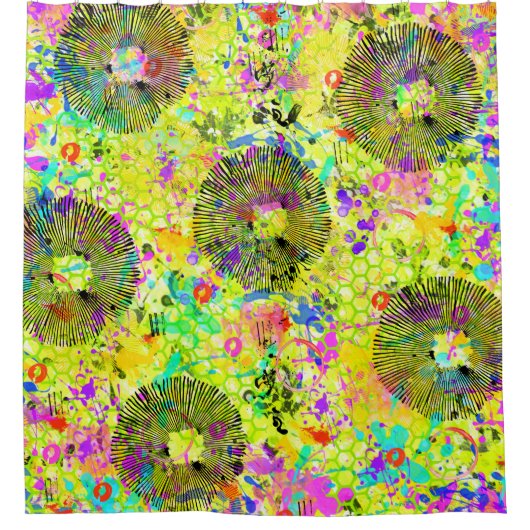 Graffiti Summer Douchegordijn (Voorkant)