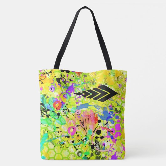 Graffiti Summer Tote Bag (Achterkant)