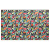 Graffiti Sushi Naadloos Patroon Stof (Fat Quarter)
