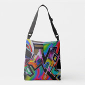 Graffiti tas! crossbody tas (Voorkant)