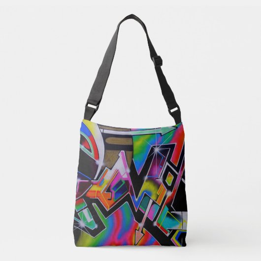 Graffiti tas! crossbody tas (Voorkant)