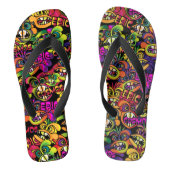 Graffiti Teenslippers (Voetbed)