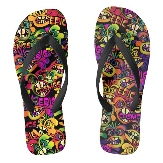 Graffiti Teenslippers (Voetbed)