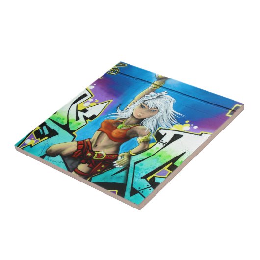 Graffiti Tegeltje (Zijkant)