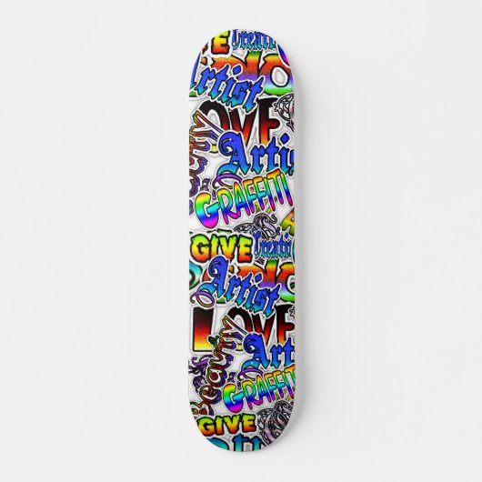 Graffiti-tekstbord Skateboard (Voorkant)