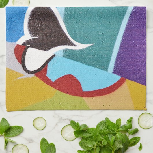 Graffiti Theedoek (Gevouwen)