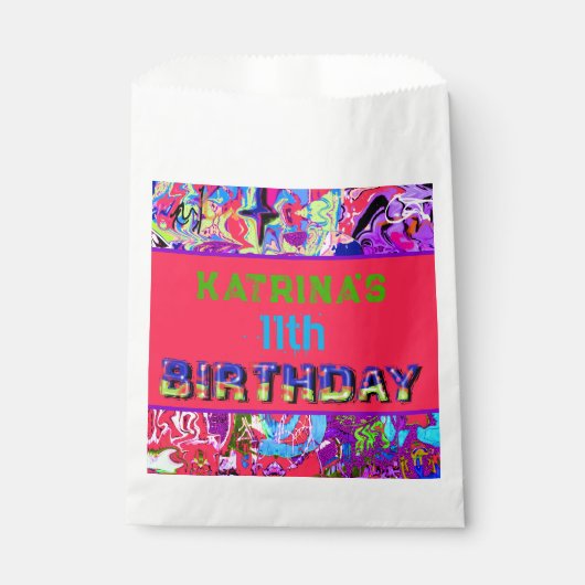 Graffiti thema verjaardag bedankzakje (Voorkant)