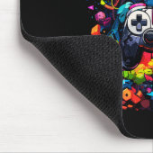 Graffiti Tie Dye Splash Videospel Controller spel Muismat (Hoek)