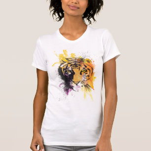 Graffiti Tiger Dames T-Shirt