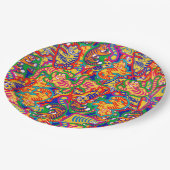 Graffiti Tiger Memphis Global Village Coffehouse Papieren Bordje (Gekanteld)