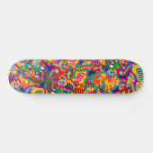 Graffiti Tiger Memphis Global Village Coffehouse Persoonlijk Skateboard (Horizontaal)