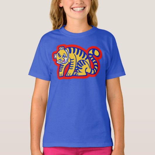 Graffiti Tiger Memphis Global Village Coffehouse T-shirt (Voorkant)