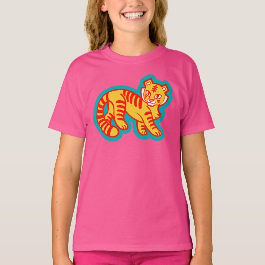Graffiti Tiger Memphis Global Village Coffehouse T-shirt (Voorkant)