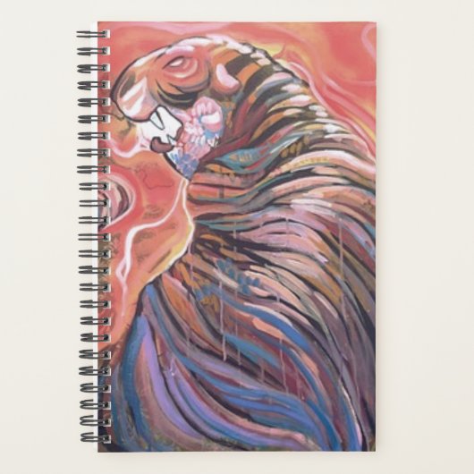 Graffiti Tijger Moderne Kunst Bright Journal Planner (Voorkant)