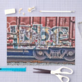 Graffiti Train Grunge Urban Street Art Tissuepapier (Craft)