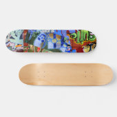 Graffiti Trains Skateboard Deck (Horizontaal)