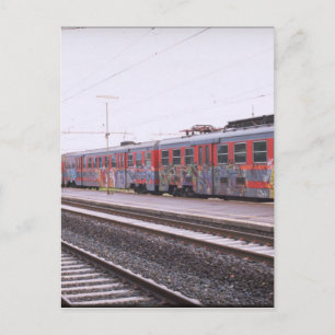 graffiti-trein briefkaart