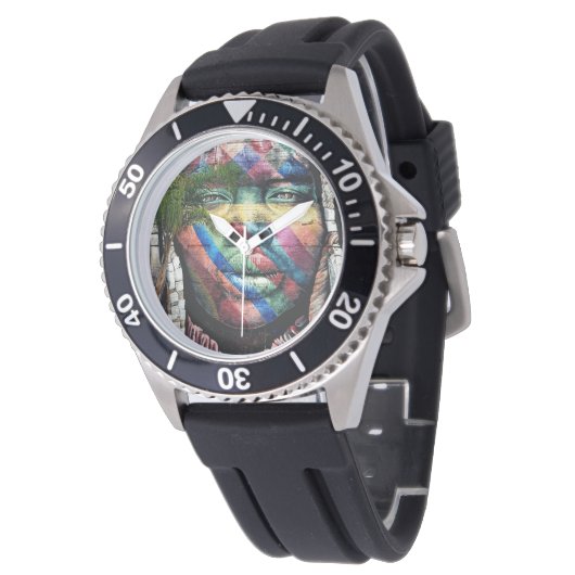 Graffiti Tribe Art Horloge (Gekanteld)