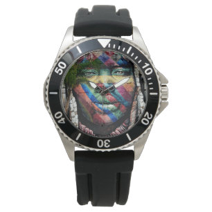 Graffiti Tribe Art Horloge