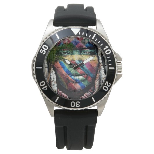 Graffiti Tribe Art Horloge (Voorkant)