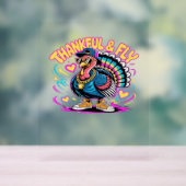 Graffiti Turkije Vibes - Dankbaar & Fly Cartoon Ar Acryl Bord (Neutraal)