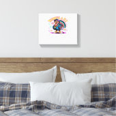 Graffiti Turkije Vibes - Dankbaar & Fly Cartoon Ar Canvas Afdruk (Insitu (Slaapkamer))