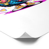 Graffiti Turkije Vibes - Dankbaar & Fly Cartoon Ar Poster (Hoek)