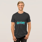 Graffiti-typografie VICTORY-ontwerp T-shirt (Voorkant volledig)