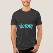 Graffiti Typography VICTORY Design T-Shirt (Voorkant)