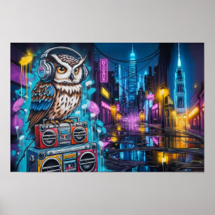 Graffiti Uil Groove Poster