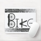 Graffiti uit Bike Parts met bandsporen Muismat (Met muis)