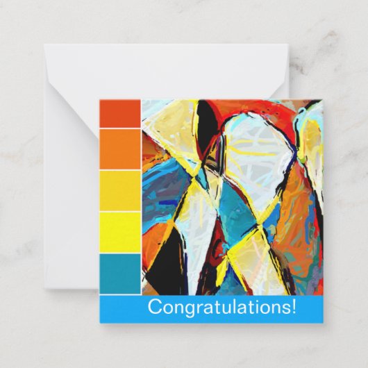 Graffiti uit het midden van de eeuw notitiekaartje (Voorkant)