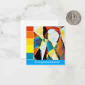 Graffiti uit het midden van de eeuw notitiekaartje (Voorkant / Achterkant in situ)