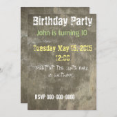 Graffiti Uitnodiging (Voorkant / Achterkant)